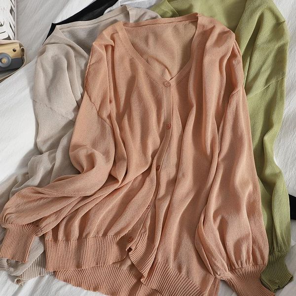 women's knits & tees autumn women silk knitted cardigan casual solid v neck single-breasted sweater cardigans coat female sun protectio, White
women's knits & tees autumn women silk knitted cardigan casual solid v neck single-breasted sweater cardigans coat female sun protectio, White