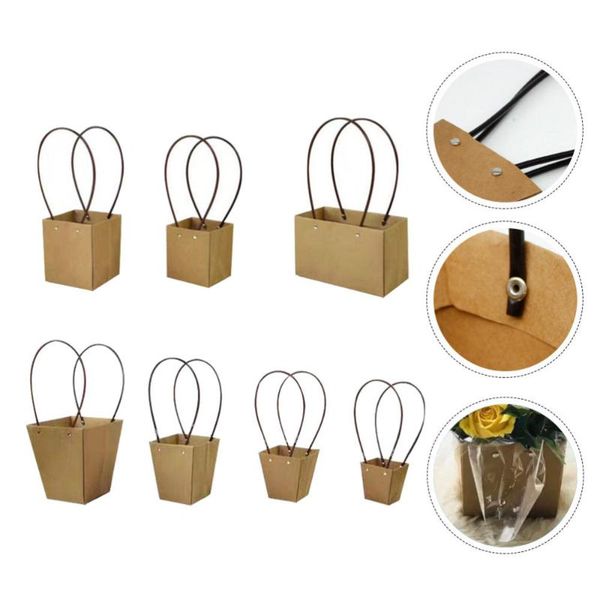 gift wrap 7pcs kraft paper hand bag retro present creative flower packaging
gift wrap 7pcs kraft paper hand bag retro present creative flower packaging