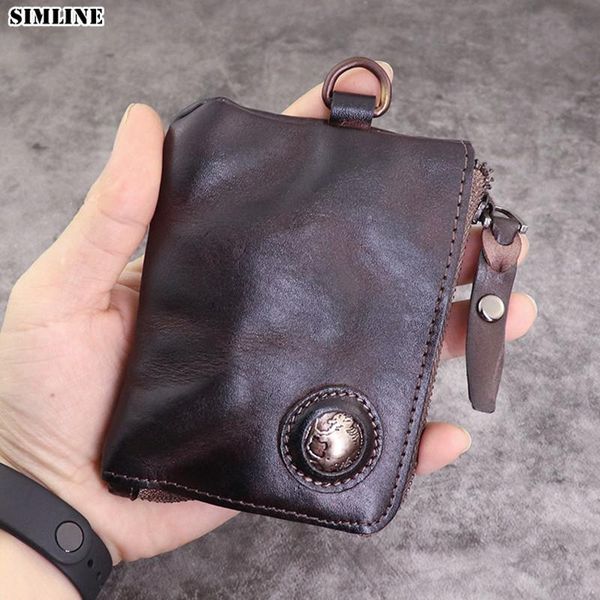 wallets simline genuine leather wallet men women vintage short small zipper slim purse money bag with card holder coin pocket, Red;black
wallets simline genuine leather wallet men women vintage short small zipper slim purse money bag with card holder coin pocket, Red;black