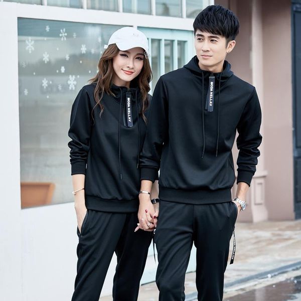 men's tracksuits spring couples sports set men running clothing two-piece and women casual hoodie, Gray
men's tracksuits spring couples sports set men running clothing two-piece and women casual hoodie, Gray