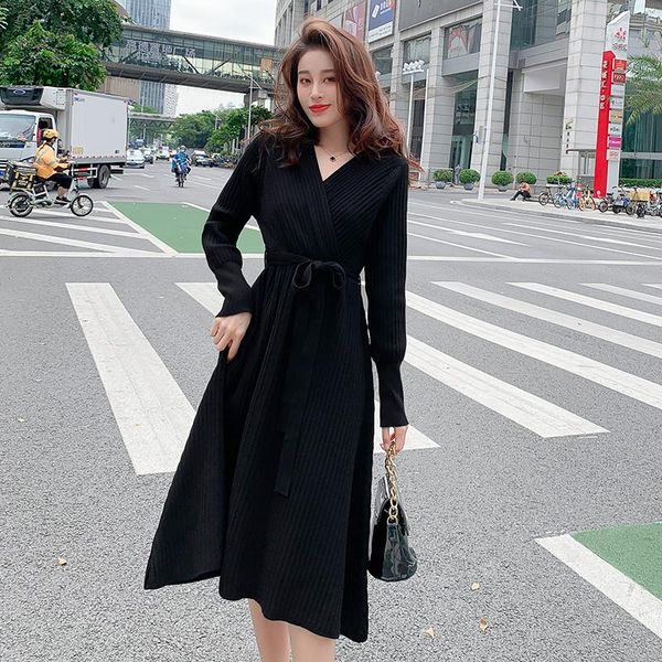 casual dresses coigarsam 4xl plus size full sleeve women dress knitting high waist v-neck black 1237, Black;gray
casual dresses coigarsam 4xl plus size full sleeve women dress knitting high waist v-neck black 1237, Black;gray