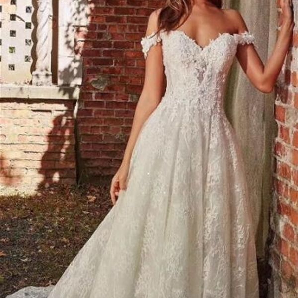 summer 2021 beach off the shoulder lace wedding es a-line appliques court train long bridal gowns boho new 7uya, White
summer 2021 beach off the shoulder lace wedding es a-line appliques court train long bridal gowns boho new 7uya, White