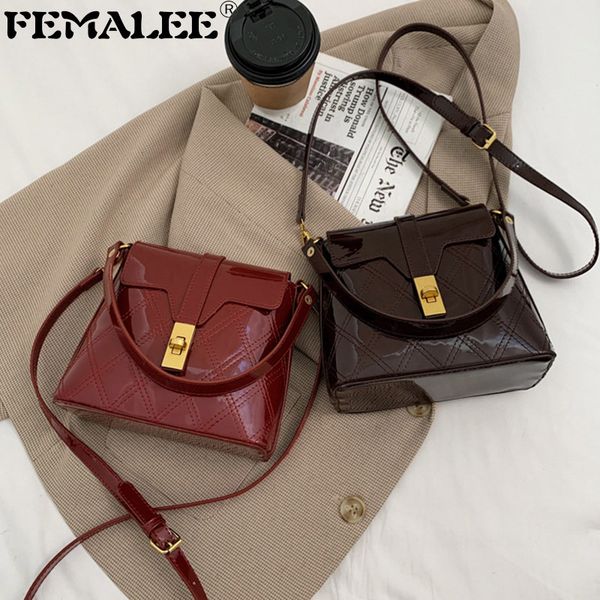 fashion women patent leather bucket handbags bright solid luxury crossbody messenger bag ladies simple chic tote bag sac a main c0228
fashion women patent leather bucket handbags bright solid luxury crossbody messenger bag ladies simple chic tote bag sac a main c0228