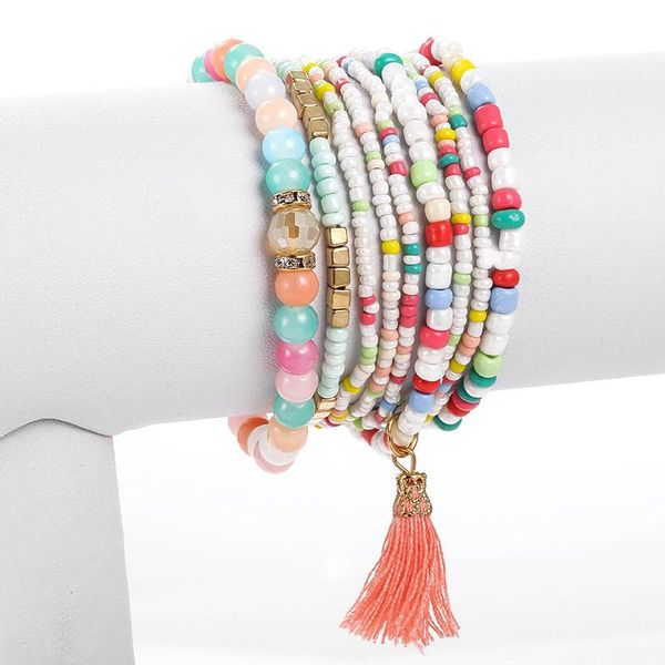 charm bracelets bohemian multilayer tassel bangles for women fashion colorful natural stone seed beaded bracelet sets jewelry, Golden;silver
charm bracelets bohemian multilayer tassel bangles for women fashion colorful natural stone seed beaded bracelet sets jewelry, Golden;silver