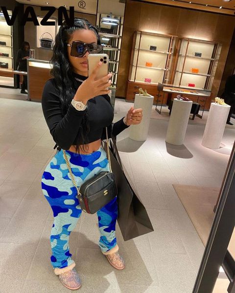 women's pants & capris vazn fashion 2021 spring lady 3 colors camouflage long elastic mid waist skinny high street chic pant, Black;white
women's pants & capris vazn fashion 2021 spring lady 3 colors camouflage long elastic mid waist skinny high street chic pant, Black;white
