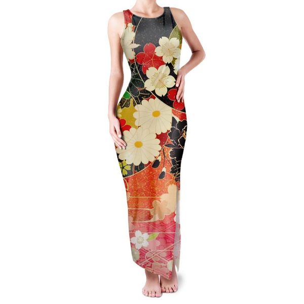casual dresses japanese style cherry blossom design long dress for ladies sleeveless tank high slit female girls sundress, Black;gray
casual dresses japanese style cherry blossom design long dress for ladies sleeveless tank high slit female girls sundress, Black;gray