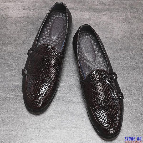 dress shoes italian style luxury men slip-on formal leather fashion flats loafers big size wedding party shoe, Black 
dress shoes italian style luxury men slip-on formal leather fashion flats loafers big size wedding party shoe, Black