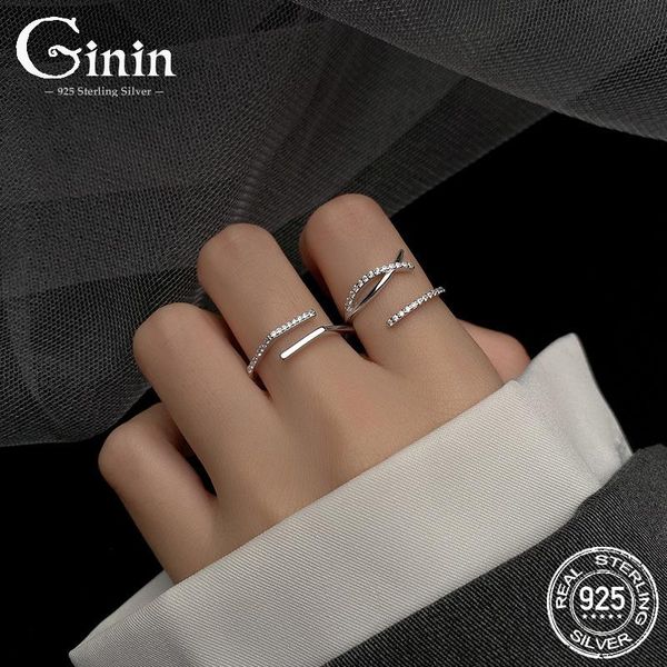 cluster rings ginin real 925 sterling silver shiny zircon studded geometric for women man elegant party engagement open hand jewelry, Golden;silver
cluster rings ginin real 925 sterling silver shiny zircon studded geometric for women man elegant party engagement open hand jewelry, Golden;silver