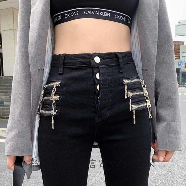 women's jeans spring autumn 2021 women high-waisted skinny pencil denim pants black zipper metal ring slim long, Blue
women's jeans spring autumn 2021 women high-waisted skinny pencil denim pants black zipper metal ring slim long, Blue