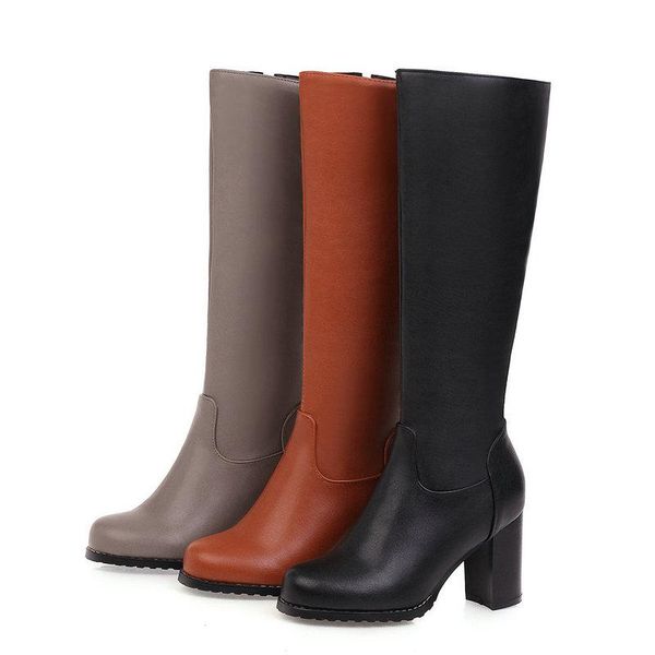 boots style knee ladies square high heel round toe shoes female fashion solid color zipper women black gray yellow
boots style knee ladies square high heel round toe shoes female fashion solid color zipper women black gray yellow
