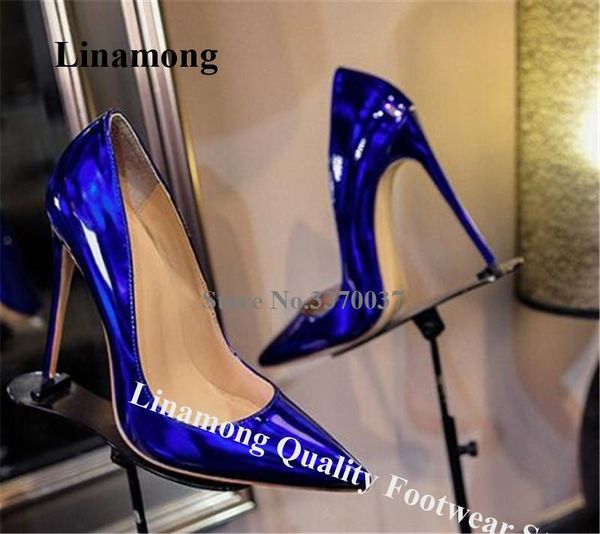 dress shoes linamong women charming fluorescent 12cm stiletto heel pumps pointed toe patent leather blue purpler high heels wedding, Black
dress shoes linamong women charming fluorescent 12cm stiletto heel pumps pointed toe patent leather blue purpler high heels wedding, Black