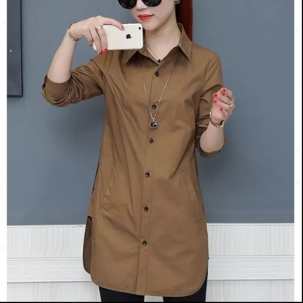 long style women spring autumn chiffon blouses shirts lady casual long sleeve turn down collar blusas df1703, White
long style women spring autumn chiffon blouses shirts lady casual long sleeve turn down collar blusas df1703, White