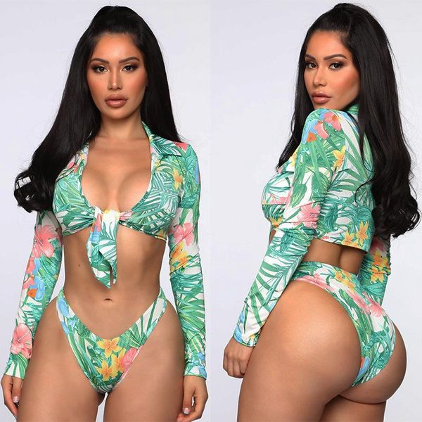one-piece suits 2 pieces female swimsuits, floral print v-neck long sleeve crop bikini panties, green, s/m/l/xl/xxl
one-piece suits 2 pieces female swimsuits, floral print v-neck long sleeve crop bikini panties, green, s/m/l/xl/xxl