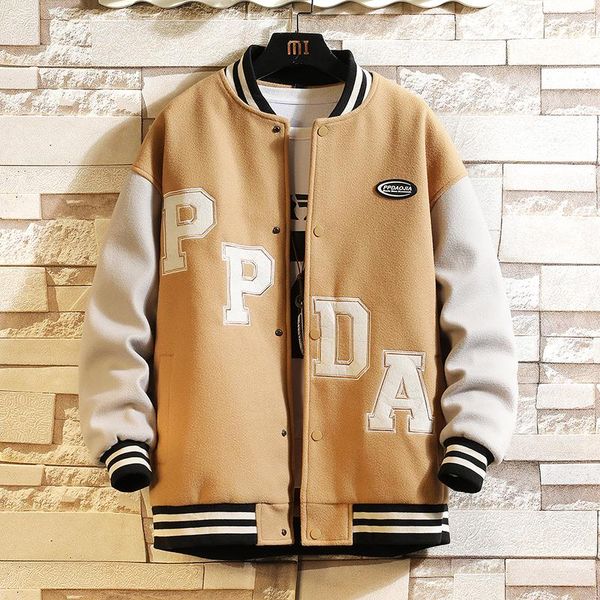 men's jackets 2021 fashion spring and autumn embroidery baseball jacket coat couple varsity bomber, Black;brown
men's jackets 2021 fashion spring and autumn embroidery baseball jacket coat couple varsity bomber, Black;brown