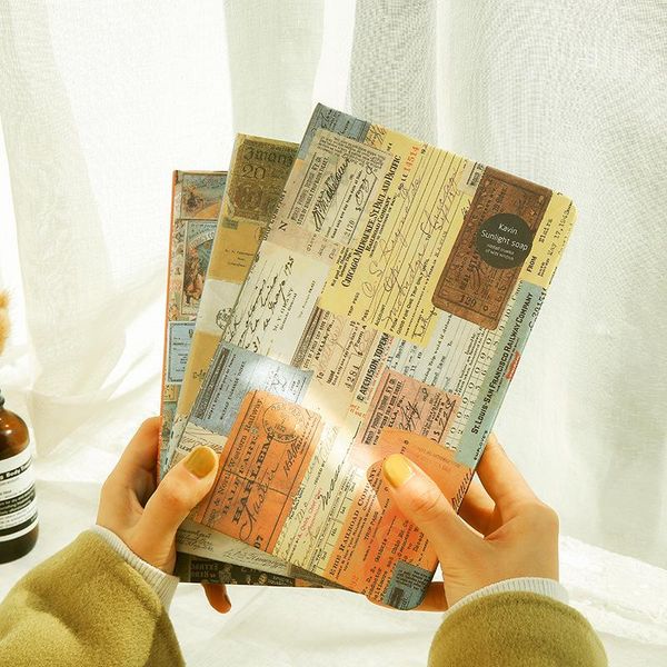 notepads a a5european retro style color page diary book personality creative cute kraft paper illustration mood notebook student supplies, Purple;pink
notepads a a5european retro style color page diary book personality creative cute kraft paper illustration mood notebook student supplies, Purple;pink