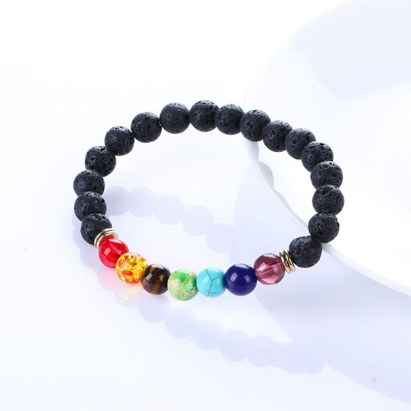 charm bracelets fashion natural stone beads black lava bracelet for men women chakra healing balance yoga, Golden;silver
charm bracelets fashion natural stone beads black lava bracelet for men women chakra healing balance yoga, Golden;silver