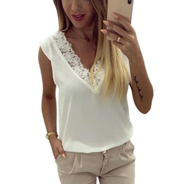 women's blouses & shirts 2021 fashion women sleeveless hollow deep v vest backless solid color summer shirt blusas feminino, White
women's blouses & shirts 2021 fashion women sleeveless hollow deep v vest backless solid color summer shirt blusas feminino, White