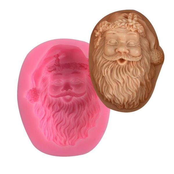 craft tools silicone mold round 3d santa soap diy art handmade candle