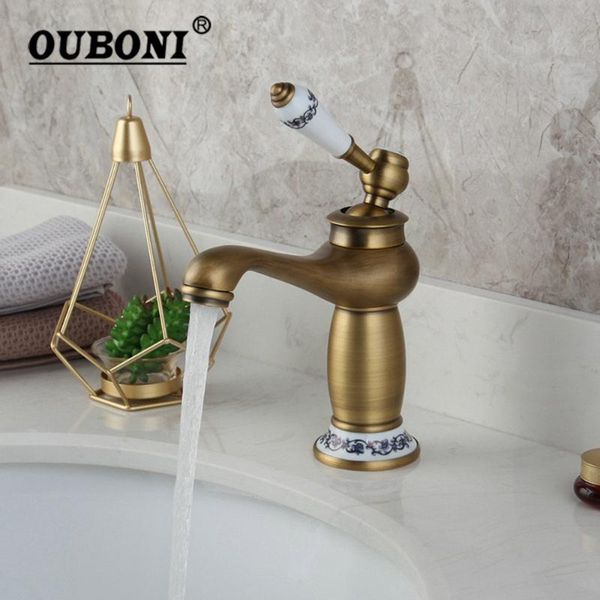 bathroom sink faucets ouboni antique brass basin faucet retro style vanity mixer tap deck mounted & cold water
bathroom sink faucets ouboni antique brass basin faucet retro style vanity mixer tap deck mounted & cold water