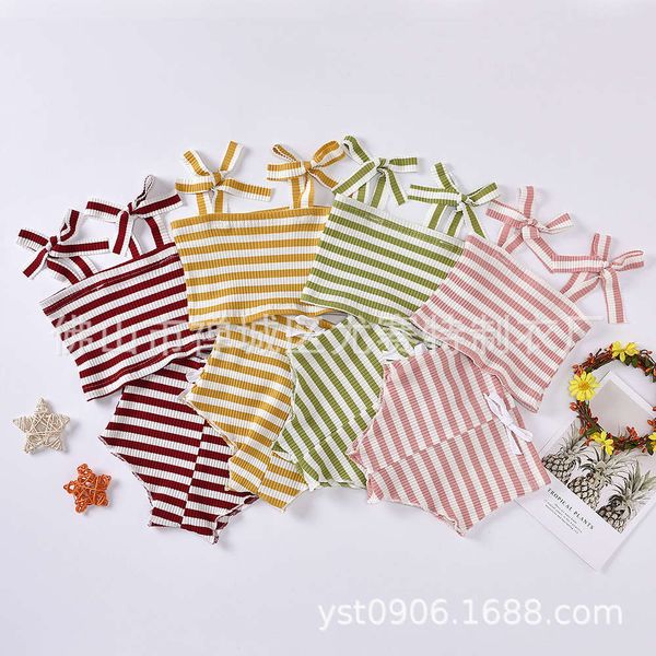 boys and girls suits summer gl2026# yellow green red four color suspender stripe + shorts baby girl's two piece suit, White
boys and girls suits summer gl2026# yellow green red four color suspender stripe + shorts baby girl's two piece suit, White