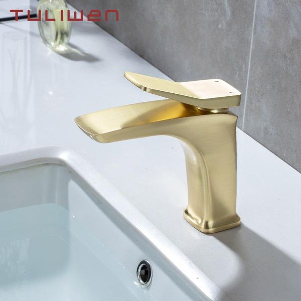 bathroom sink faucets brushed gold faucet basin mixer taps brass wash deck mount single hole tl0115g
bathroom sink faucets brushed gold faucet basin mixer taps brass wash deck mount single hole tl0115g