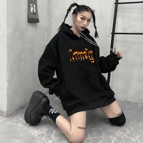 women's hoodies & sweatshirts autumn fashion cute flaming fire print hoodie woman streetwear black casual loose hip hop pullover
women's hoodies & sweatshirts autumn fashion cute flaming fire print hoodie woman streetwear black casual loose hip hop pullover