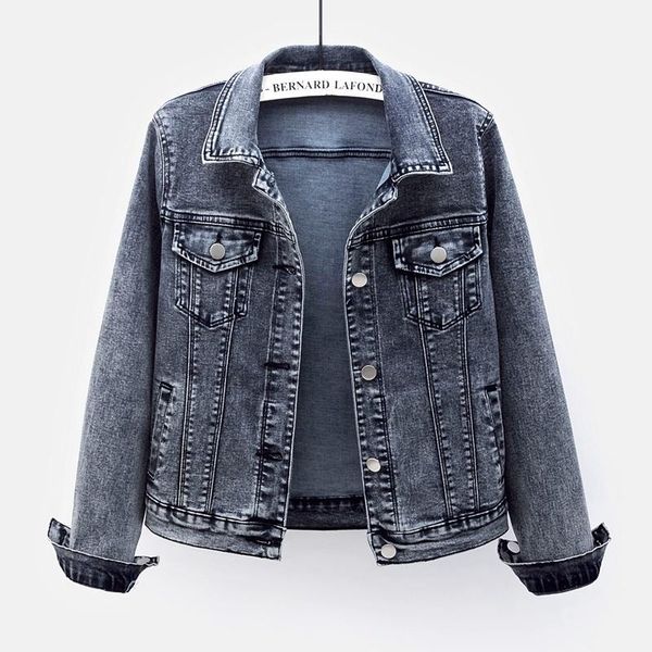 women's jackets 2021 autumn fashion black short denim jacket coat women student outerwear chaquetas mujer big size loose jeans female, Black;brown
women's jackets 2021 autumn fashion black short denim jacket coat women student outerwear chaquetas mujer big size loose jeans female, Black;brown