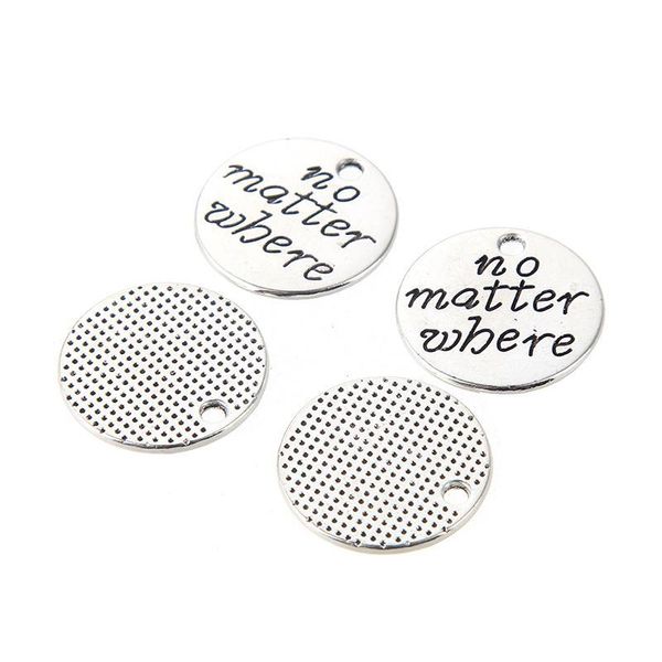 2021 no matter where tibetan silver beads charms fit bracelet alloy metal pendant jewelry making 20 mm, Bronze;silver
2021 no matter where tibetan silver beads charms fit bracelet alloy metal pendant jewelry making 20 mm, Bronze;silver