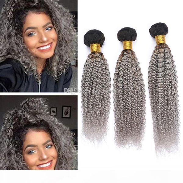 dark roots grey ombre kinky curly human hair weave 3 bundles deals two tone ombre gray virgin hair double weft extensions, Black
dark roots grey ombre kinky curly human hair weave 3 bundles deals two tone ombre gray virgin hair double weft extensions, Black