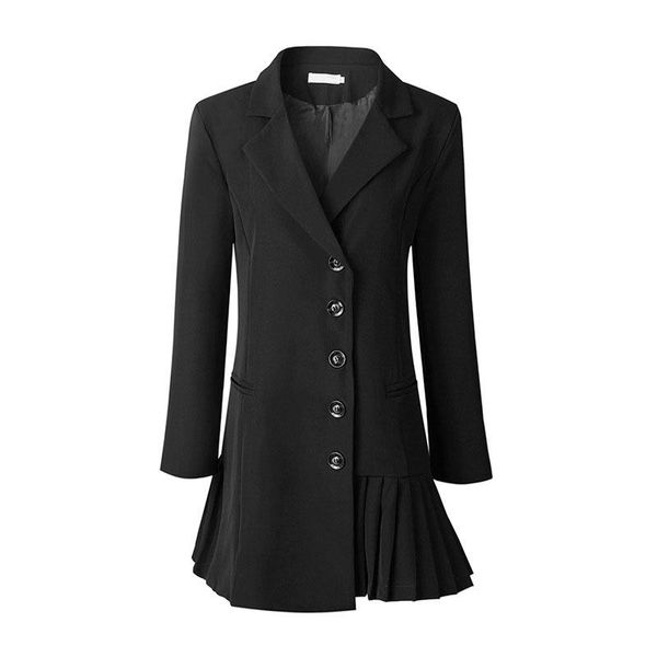 women's suits & blazers seebeautiful pleated stitching loose blazer coat notched long sleeve single breasted fashion 2021 spring winter, White;black
women's suits & blazers seebeautiful pleated stitching loose blazer coat notched long sleeve single breasted fashion 2021 spring winter, White;black