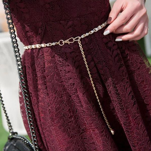 belts fashion elegant ladies metal adjustable thin waist chain women strap dress belt pearl decorative clothess accessories, Black;brown
belts fashion elegant ladies metal adjustable thin waist chain women strap dress belt pearl decorative clothess accessories, Black;brown