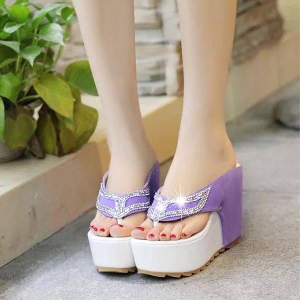 slippers summer woman flip flop wedges ladies crystal women fashion women's platform comfortable female casual shoes 2021, Black
slippers summer woman flip flop wedges ladies crystal women fashion women's platform comfortable female casual shoes 2021, Black