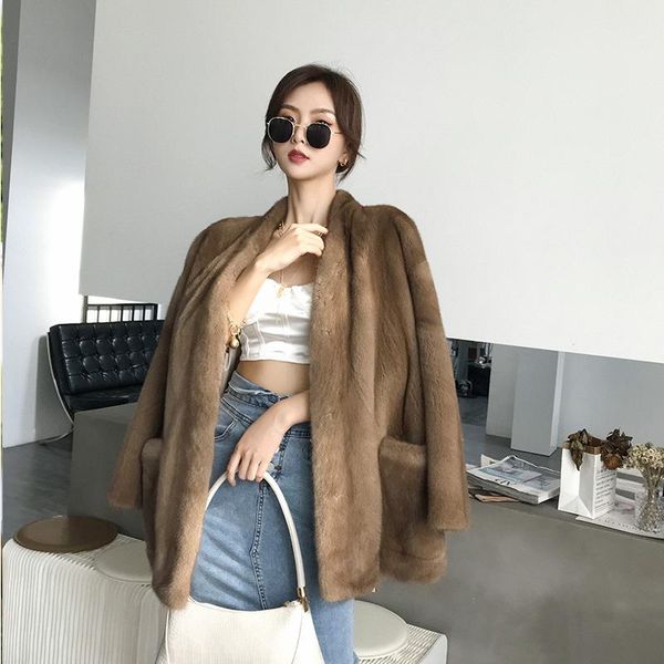 women's fur & faux real imported velvet mink coats jackets women female natural v collar overcoats 2021 fashion winter clothes, Black
women's fur & faux real imported velvet mink coats jackets women female natural v collar overcoats 2021 fashion winter clothes, Black