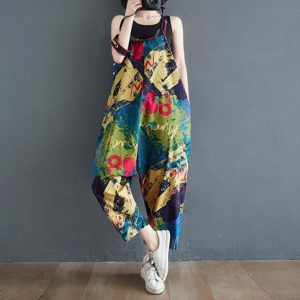 women's jeans 2021 summer retro printed casual nine-point jumpsuit loose and thin ripped overalls mother, Blue
women's jeans 2021 summer retro printed casual nine-point jumpsuit loose and thin ripped overalls mother, Blue