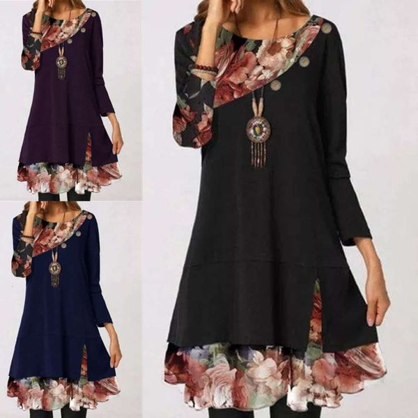 2021new popular women's in winter 2020 chiffon print loose size dress, Black;gray
2021new popular women's in winter 2020 chiffon print loose size dress, Black;gray