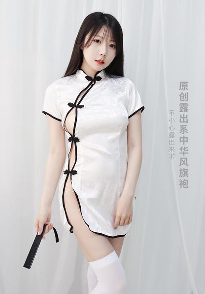 bras sets women's high-fork pajamas, chinese style short cheongsam, show figure, private home service 2021 summer, Red;black
bras sets women's high-fork pajamas, chinese style short cheongsam, show figure, private home service 2021 summer, Red;black
