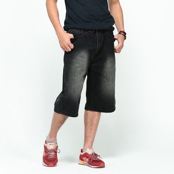 men's shorts summer men bleached denim long vintage large size 40 42 44 46 male bermuda casual jeans, White;black
men's shorts summer men bleached denim long vintage large size 40 42 44 46 male bermuda casual jeans, White;black