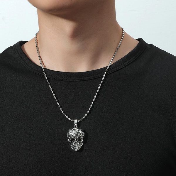 chains rock punk skull necklaces & pendants male statement collares necklace vintage black stone skeleton women men jewelry, Silver
chains rock punk skull necklaces & pendants male statement collares necklace vintage black stone skeleton women men jewelry, Silver