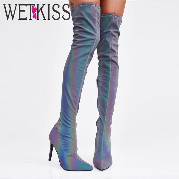 boots wetkiss colorful over the knee women stretch boot pointed toe party shoes female high heels ladies spring 2021, Black
boots wetkiss colorful over the knee women stretch boot pointed toe party shoes female high heels ladies spring 2021, Black