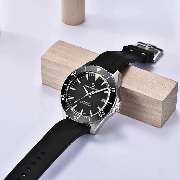 men's watches sapphire glass automatic brand stainless steel waterproof mechanical watch business men wristwatches, Slivery;brown
men's watches sapphire glass automatic brand stainless steel waterproof mechanical watch business men wristwatches, Slivery;brown