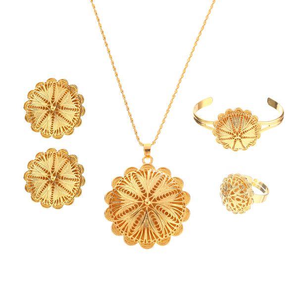 eritrean african ethiopian bride bracelet earrings necklace gold color 4pcs bridal wedding jewelry sets for women, Black
eritrean african ethiopian bride bracelet earrings necklace gold color 4pcs bridal wedding jewelry sets for women, Black
