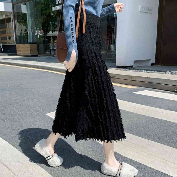 skirts autumn winter knitted long women korean fashion high waist a-line tassel fringe midi black nou0
skirts autumn winter knitted long women korean fashion high waist a-line tassel fringe midi black nou0