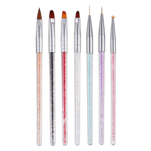 nail brushes 7pcs/set acrylic brush painting lines drawing shaping flat fan angle pen gel uv polish manicure tool, Yellow
nail brushes 7pcs/set acrylic brush painting lines drawing shaping flat fan angle pen gel uv polish manicure tool, Yellow