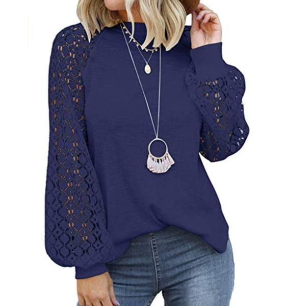women's t-shirt t-shirts women o-neck lace hollow out patchwork long sleeve tees ladies 2021 spring autumn casual solid female, White
women's t-shirt t-shirts women o-neck lace hollow out patchwork long sleeve tees ladies 2021 spring autumn casual solid female, White
