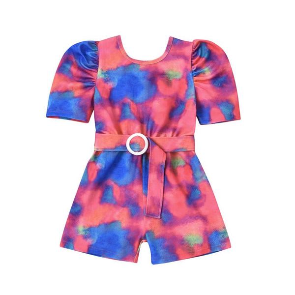 jumpsuits 1-6 year children overalls fashion toddler kids girls holiday summer tie-dye printed short puff sleeve belt playsuits, Blue
jumpsuits 1-6 year children overalls fashion toddler kids girls holiday summer tie-dye printed short puff sleeve belt playsuits, Blue