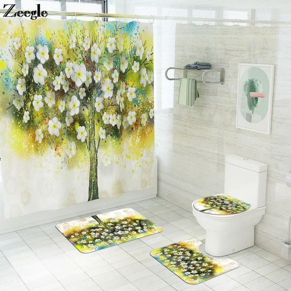 bath mats floral pattern bathroom rug set with waterproof shower curtain mat u-shaped toilet and water absorbing
bath mats floral pattern bathroom rug set with waterproof shower curtain mat u-shaped toilet and water absorbing