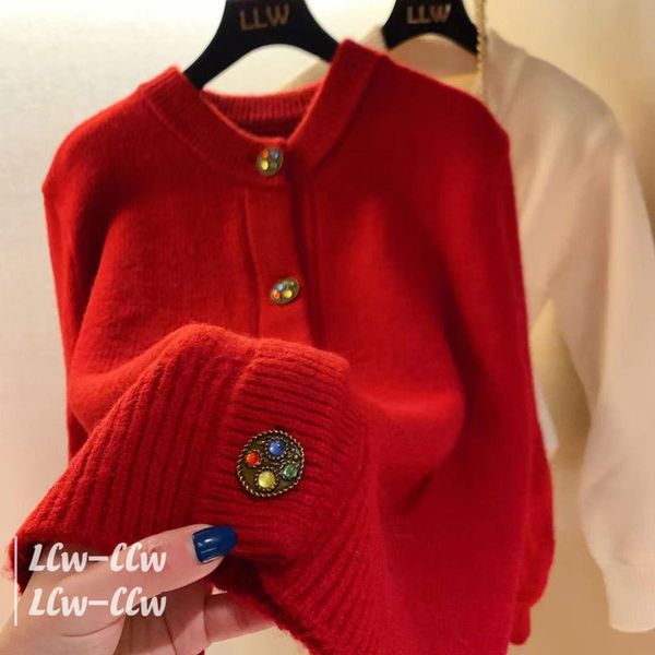 women's knits & tees red sweater single-breasted cardigan jacket new small knit all-match female autumn and winter knitted c7cr, White
women's knits & tees red sweater single-breasted cardigan jacket new small knit all-match female autumn and winter knitted c7cr, White