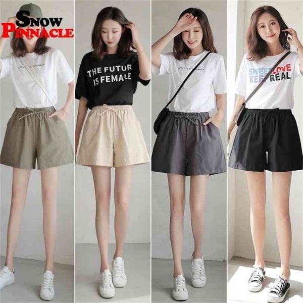 women shorts summer casual solid cotton linen high waist loose for girls soft cool female short s-xl 210722, Black
women shorts summer casual solid cotton linen high waist loose for girls soft cool female short s-xl 210722, Black