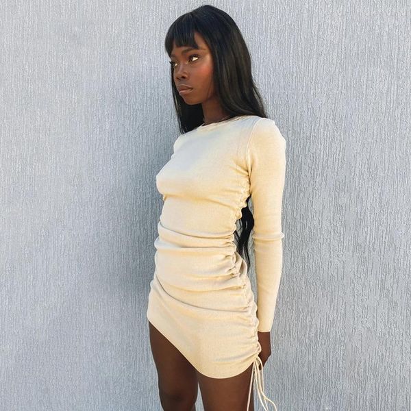 knitted drawstring bandage dresses long sleeve high waist autumn winter women mini party dress ruched bodycon casual, Black;gray
knitted drawstring bandage dresses long sleeve high waist autumn winter women mini party dress ruched bodycon casual, Black;gray