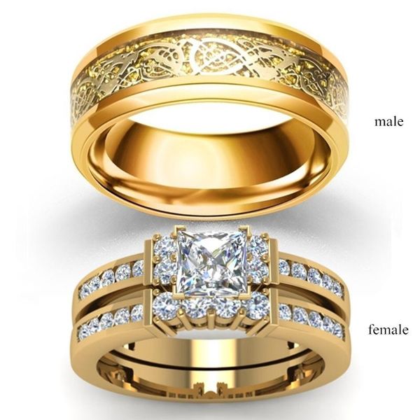 wedding rings gold color zircon dragon ring for women men engagement crystal couples, Slivery;golden
wedding rings gold color zircon dragon ring for women men engagement crystal couples, Slivery;golden